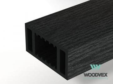 Перила ограждения нижние Woodvex Select 100х50х3000 мм, ГРАФИТ — ограждение из МПК, ЭКОДЭК, Центральный ФО
