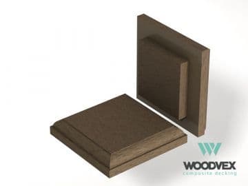 Крышка столба ограждения Woodvex Select, КОФЕ — изделие из композита из МПК, ЭКОДЭК, Центральный ФО
