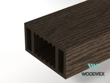 Перила ограждения нижние Woodvex Select 100х50 мм, ВЕНГЕ — ограждение из МПК, ЭКОДЭК, Центральный ФО
