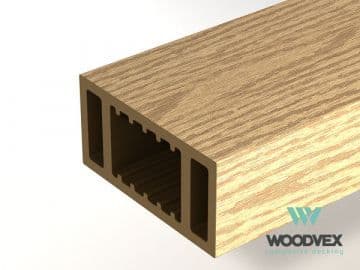 Перила ограждения нижние Woodvex Select 100х50х3000 мм, ВУД — ограждение из МПК, ЭКОДЭК, Центральный ФО