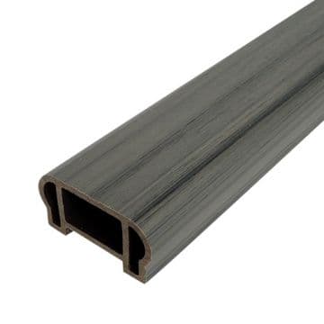 Перила ограждения верхние Woodvex Co-Extrusion 100х50х3000 мм, СЕРЫЙ — ограждение из МПК, ЭКОДЭК, Центральный ФО