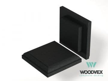 Крышка столба ограждения Woodvex Select, ГРАФИТ — ограждения и заборы из МПК, ЭКОДЭК