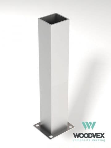 Закладная опора для столба Woodvex Select 100*80*80 — комплектующие из ПНД (ДПК), ЭКОДЭК