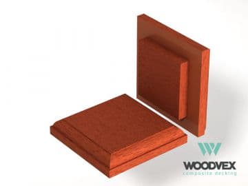 Крышка столба ограждения Woodvex Select, ТЕРРАКОТА — ограждения и заборы из МПК, ЭКОДЭК