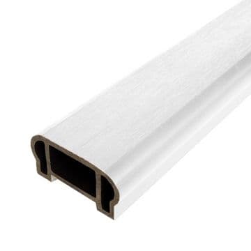 Перила ограждения верхние Woodvex Co-Extrusion 100х50х3000 мм, БЕЛЫЙ — ограждение из МПК, ЭКОДЭК, Центральный ФО