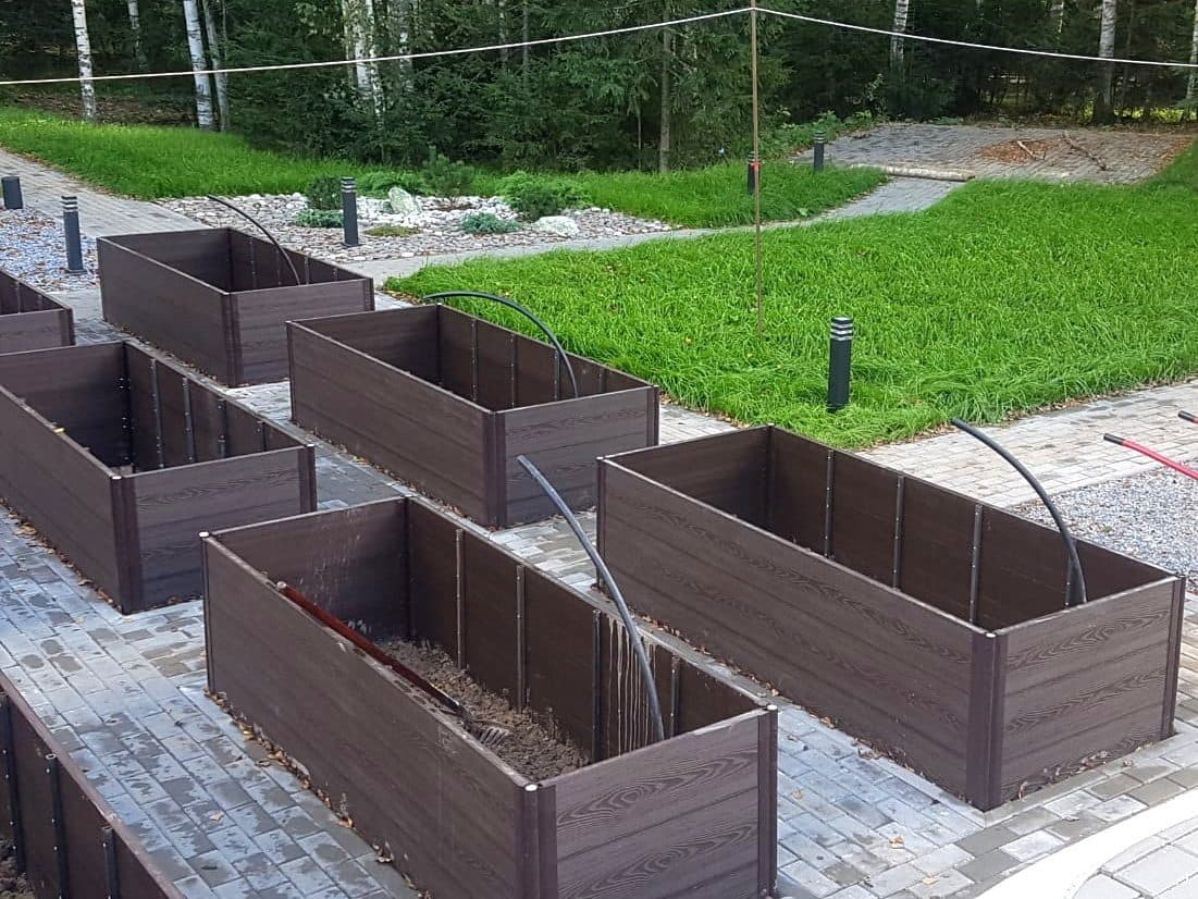 Грядочная доска ДПК 225×30 мм — комплектующие из ПНД (ДПК), ТехноДПК