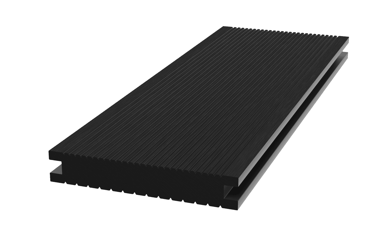 Terrasnaa doska antracit polnotelaa, сторона 1 — террасная доска из ПНД (ДПК), VivoDeck, Орловская область