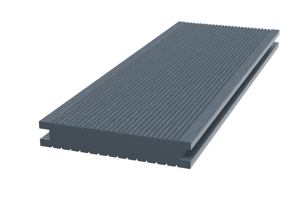Terrasnaa doska seraa polnotelaa, сторона 1 — террасная доска из ПНД (ДПК), VivoDeck, Орловская область