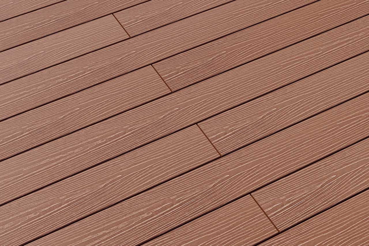 ТР МОГАНО / TR MOGANO цвет тик — террасная доска из ПНД (ДПК), Террасные решения / Terradeck