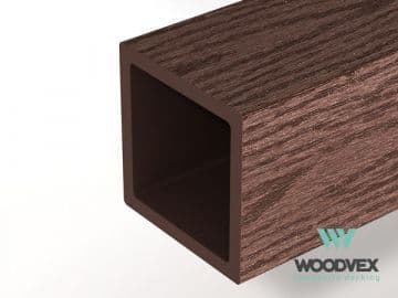 Столб ограждения Woodvex Select 100х100х3000 мм, ТЕМНО-КОРИЧНЕВЫЙ — ограждение из МПК, ЭКОДЭК, Центральный ФО
