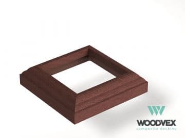 Юбка столба ограждения Woodvex Select, ТЕМНО-КОРИЧНЕВЫЙ — ограждение из МПК, ЭКОДЭК, Центральный ФО