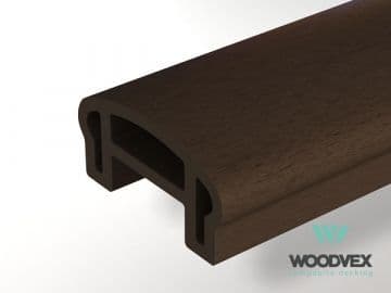 Перила ограждения верхние Woodvex Select 100х50х3000 мм, ВЕНГЕ — ограждение из МПК, ЭКОДЭК, Центральный ФО