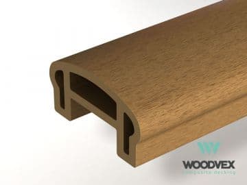 Перила ограждения верхние Woodvex Select 100х50х3000 мм, ВУД — ограждение из МПК, ЭКОДЭК, Центральный ФО