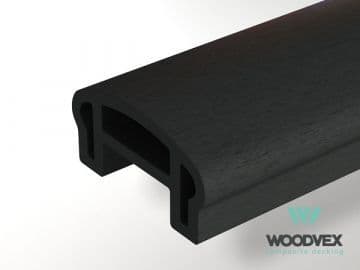 Перила ограждения верхние Woodvex Select 100х50х3000 мм, ГРАФИТ — ограждение из МПК, ЭКОДЭК, Центральный ФО