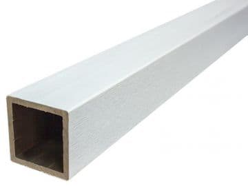 СТОЛБ ограждения Woodvex Co-Extrusion 100х100х3000 мм, БЕЛЫЙ — ограждение из МПК, ЭКОДЭК, Центральный ФО