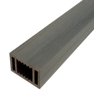 Перила ограждения нижние Woodvex Co-Extrusion 100х50х3000 мм, СЕРЫЙ — ограждение из МПК, ЭКОДЭК, Центральный ФО