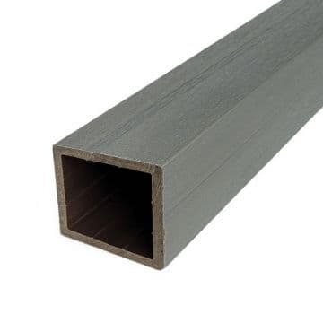 СТОЛБ ограждения Woodvex Co-Extrusion 100х100х3000 мм, СЕРЫЙ — ограждение из МПК, ЭКОДЭК, Центральный ФО