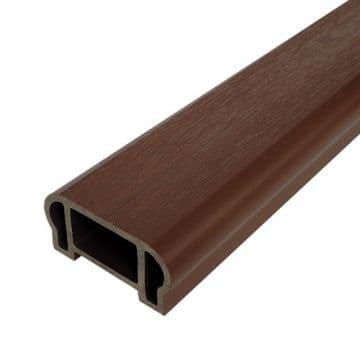 Перила ограждения верхние Woodvex Co-Extrusion 100х50х3000 мм, ПАЛИСАНДР — ограждение из МПК, ЭКОДЭК, Центральный ФО