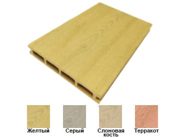 Террасная доска(рисунок дерева) Standart 135*25 Светлые цвета — террасная доска из ПНД (ДПК), WhiteDeck, Республика Татарстан